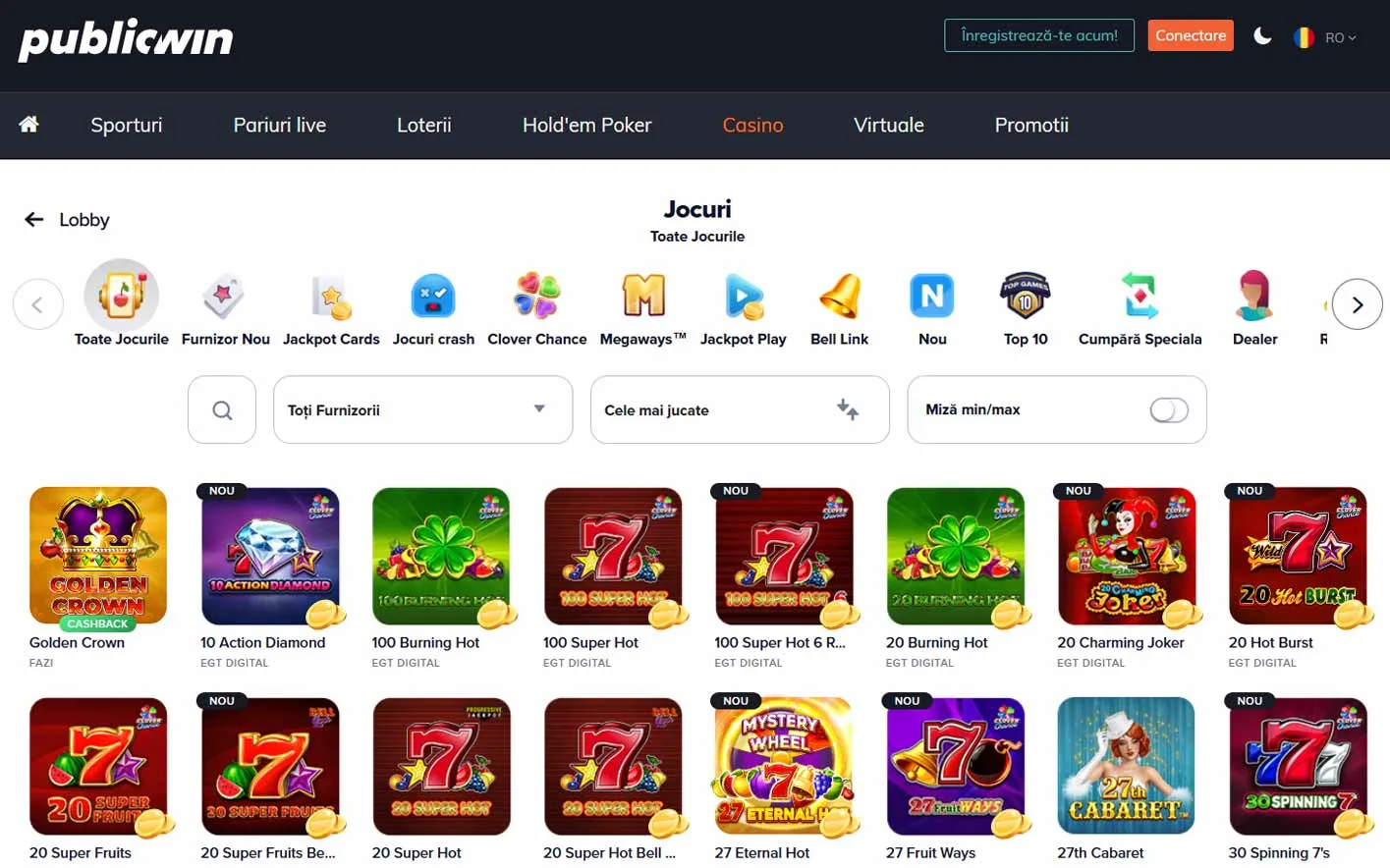 Publicwin Casino bonus hero image